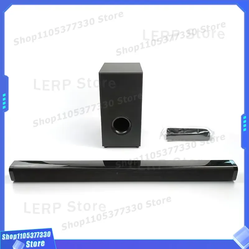 60W 2.1CH TV Sound Bar Wireless Bluetooth Speaker System with 5.5 Inch Woofer and Dual Passive Speakers for Home Theater