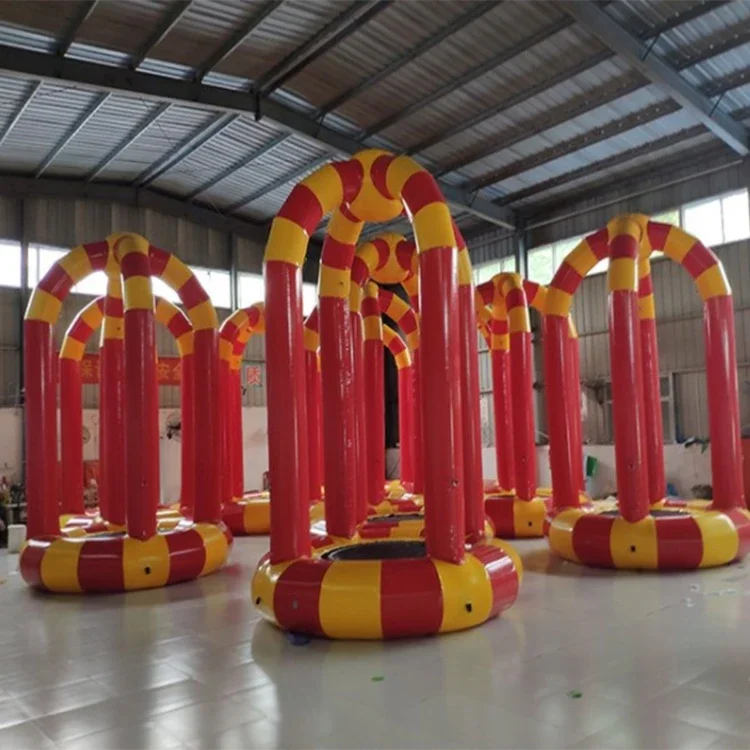 4m Diameter 6m Height inflatable Bungee Trampoline for Amusement Park Sport Game use