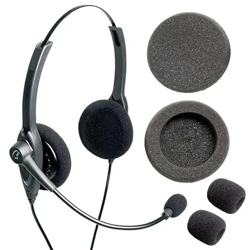 سماعات أذن V-MOTA متوافقة مع جواز سفر Jabra VXI ، 10P DC ، 20V ، 21P ، ProSet 21G ، Talkpro UC2 ، سماعة رأس للمبعوث 3031U ، مجموعة واحدة