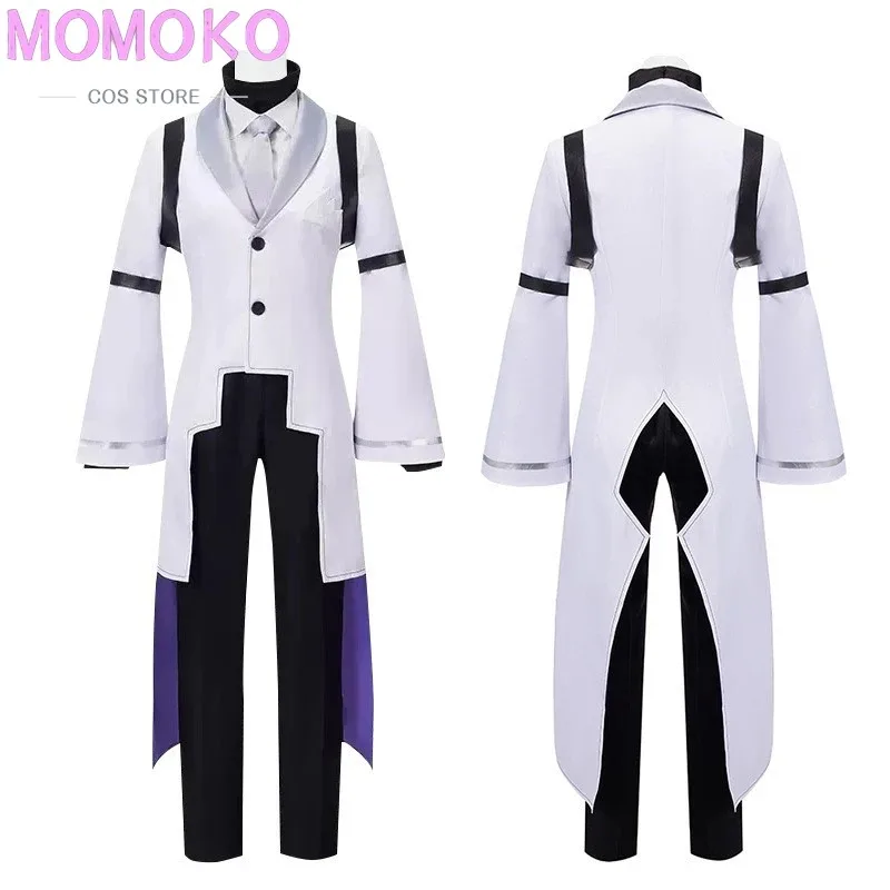 

ss13Anime BSD 4th Sigma Cosplay Costume Uniform Suit with Tie Halloween Christmas Party Outfit for Men Women