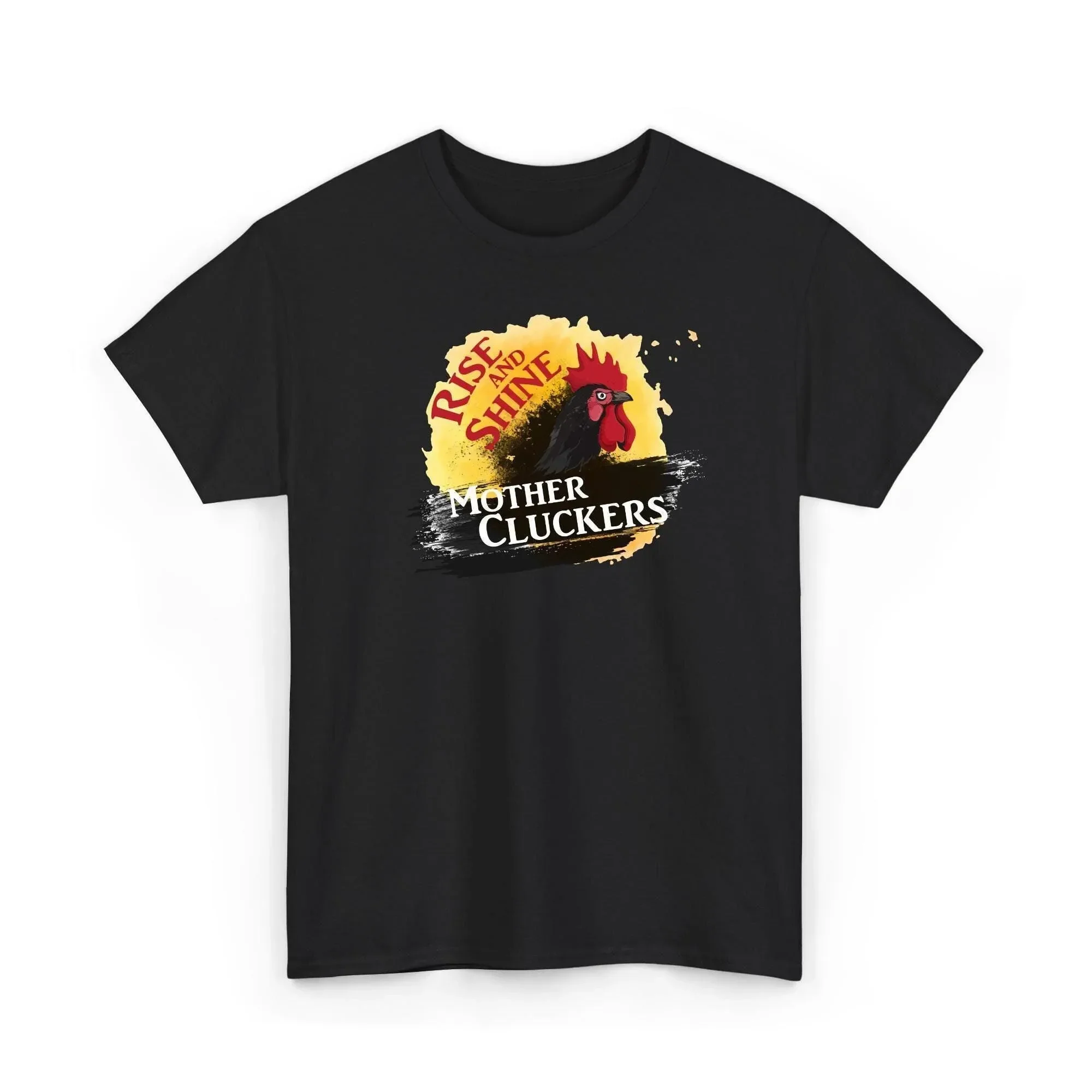 Funny Rise and Shine Mother Cluckers T Shirt Chicken Lover Farm Life Early Riser Cute Homesteader