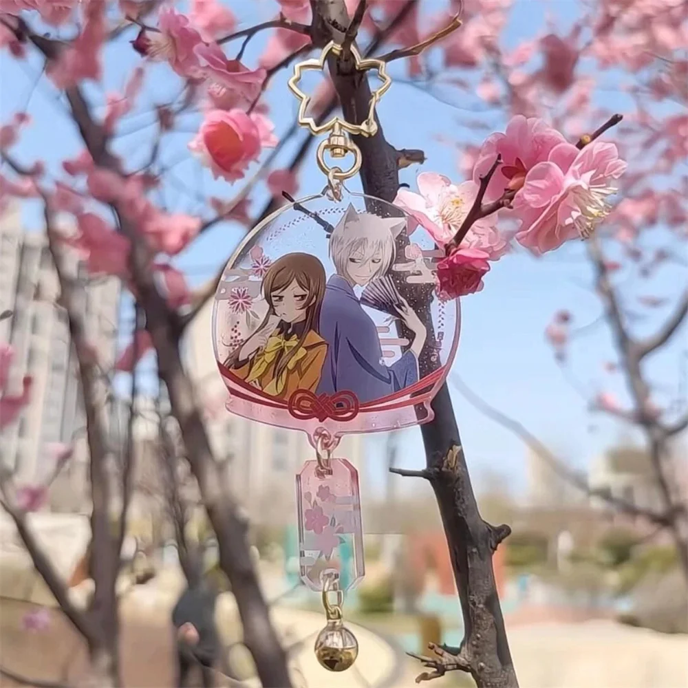 Anime Kamisama Love Cosplay Tomoe Momozono Nanami Keychain Acrylic Key Chain Couple Backpack Decoration Keyring Christmas Prop