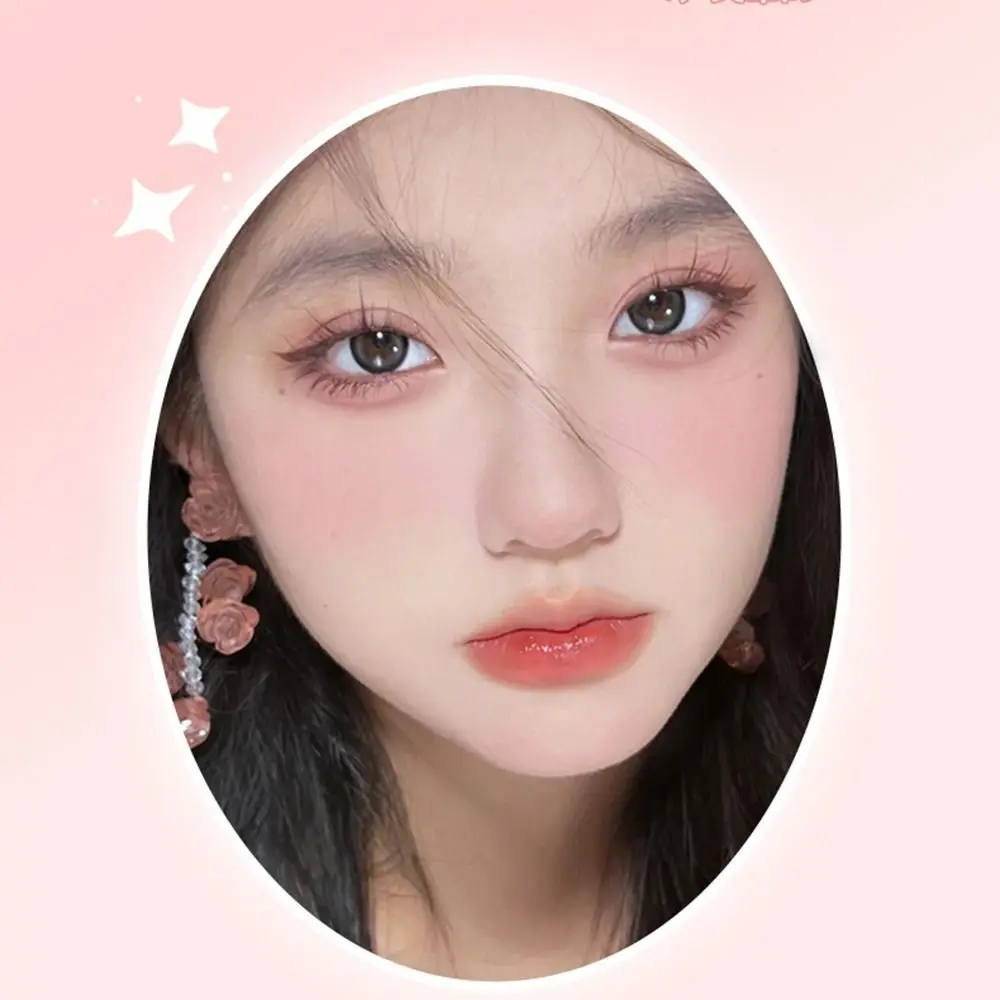 Matte Blusher Gradient Blush Palette Fashion Face Pigment Nude Peach Blush Powder Water Proof Long Lasting Cheek Tint Women