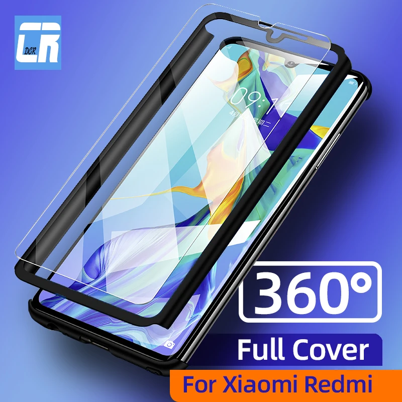 

360 Degree Full Protection Phone Case for Xiaomi Redmi 5 Plus 6A 6 Note 7 8 9 8T 9S 10 Pro Prime S2 Shockproof Hard Cases Cover