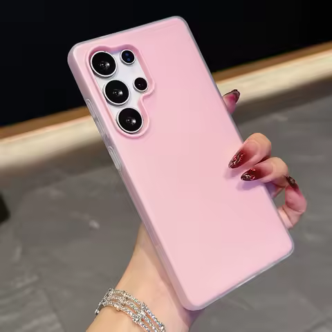 Candy Jelly 2 in 1 Hard Phone Case for Samsung Galaxy S23 S20 S21 S24 S25 FE S22 Plus S25 Ultra Protector Color Shockproof Cover