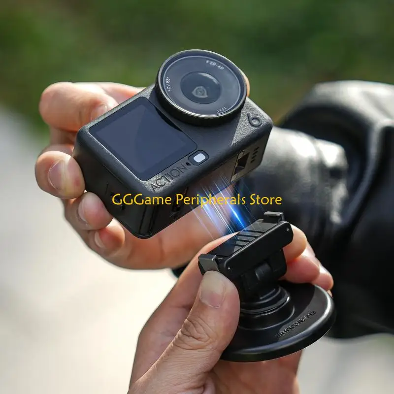 

U55B Compactly Quick Release Mount for Action 6 180Degree Rotations Tripods 1/4Inch Screw Hole for Outdoor Activity