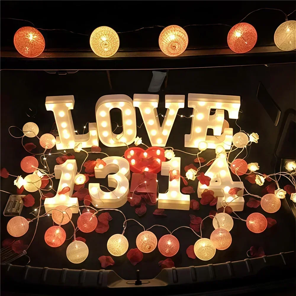 1.5/3M Cotton Garland Balls Lights String Christmas Outdoor Hanging Party Baby Kids Room Bed Fairy Lights Wedding Decorations image 6