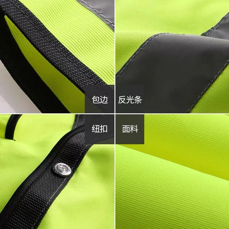 Imagem -04 - Reflective Safety Work Clothes High Visibility Vest Night Riding Customizable Logo Construção Trabalhadores Novo