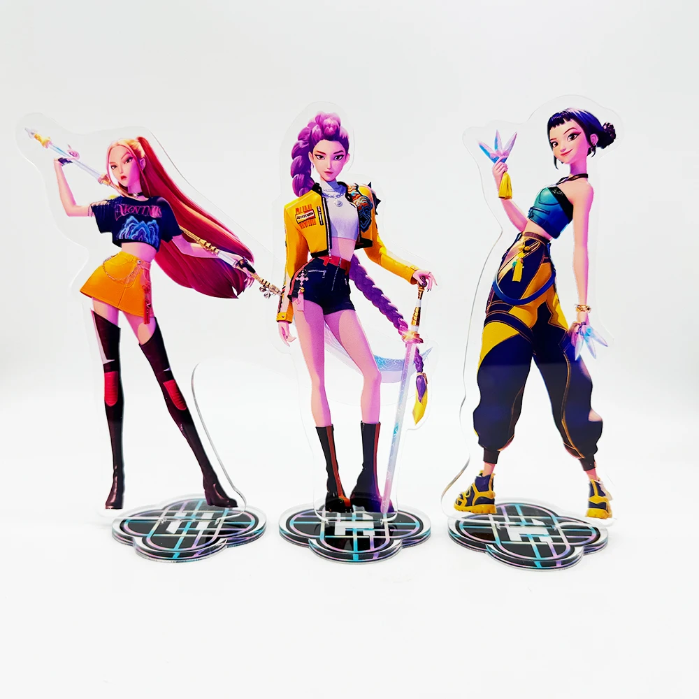 

KPop Demon Hunters Superstar Rumi Mira Zoe Acrylic KeyChain Standing Plates Backpack Decoration Pendant Ornament Accessories Toy