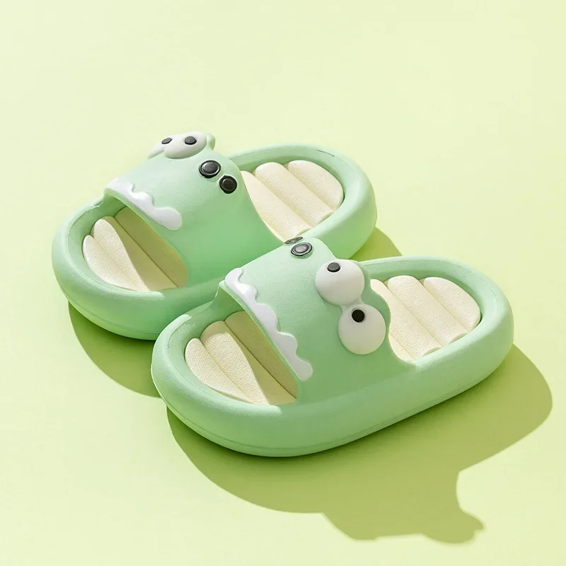 Children's Cartoon Dinosaur Slippers, Casa de verão, Indoor, Meninas, Pai, Criança, Ao ar livre, Meninos, Verão, Fofos, 4 estações, 2022