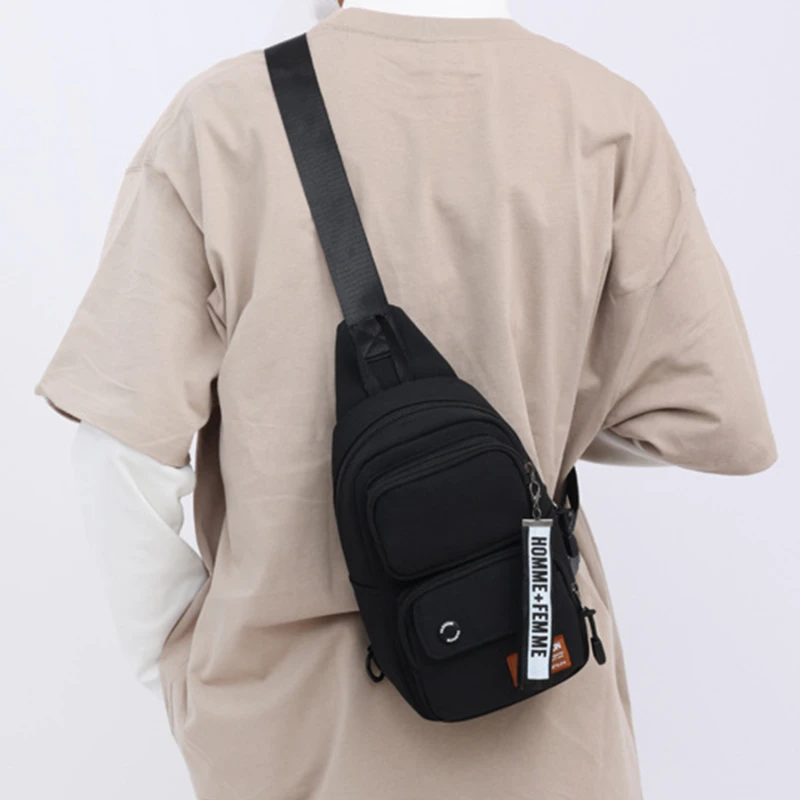 2023 Small Chest Bag Men Women Sling Waist Pack Phone Pocket Cross Body Shoulder Bag Fanny Pack Waterproof Male Handbag Outdoor