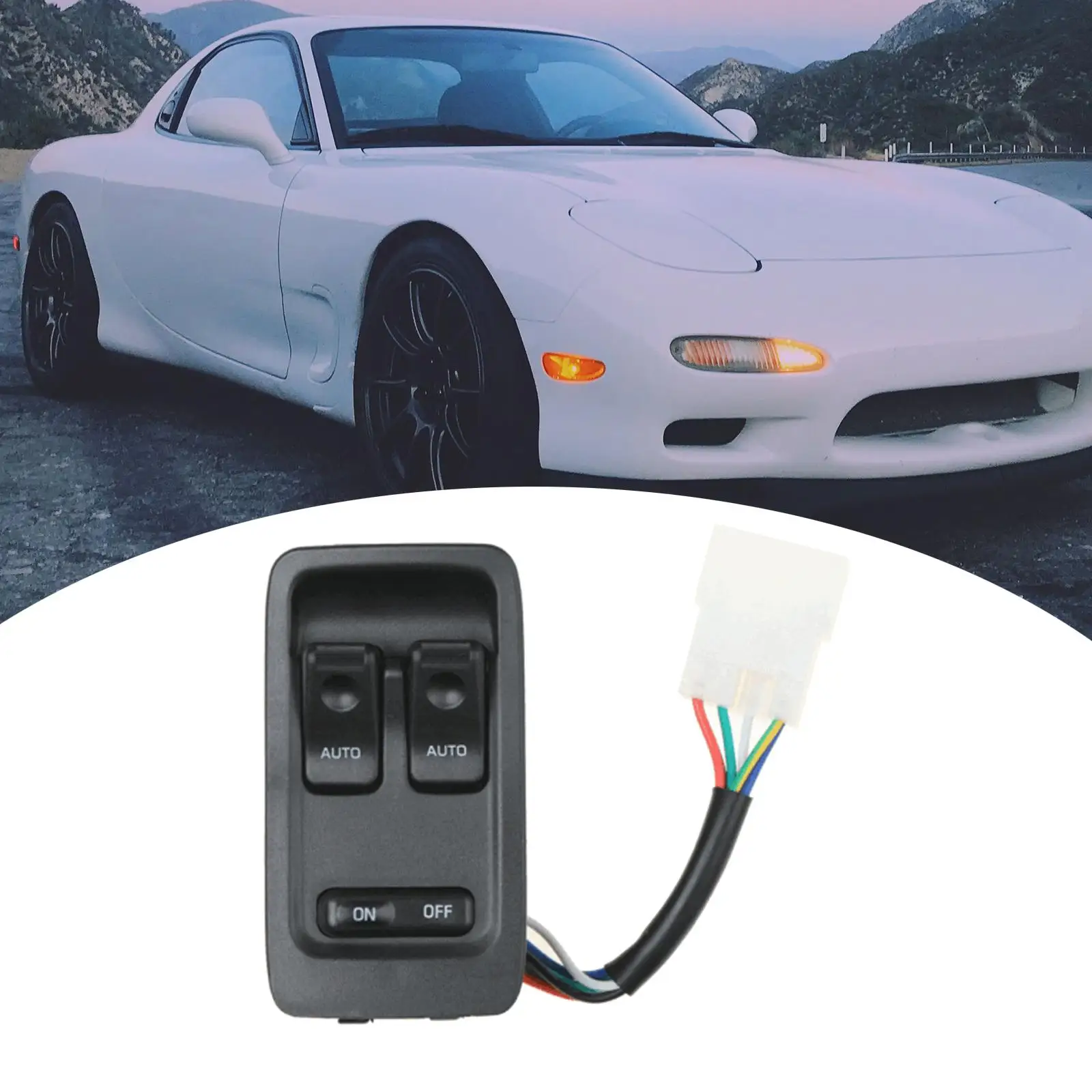 Power Window Main Switch Power Control Switch High Performance Premium FD1466350C replace for Mazda RX7 RX-7 1993-2002