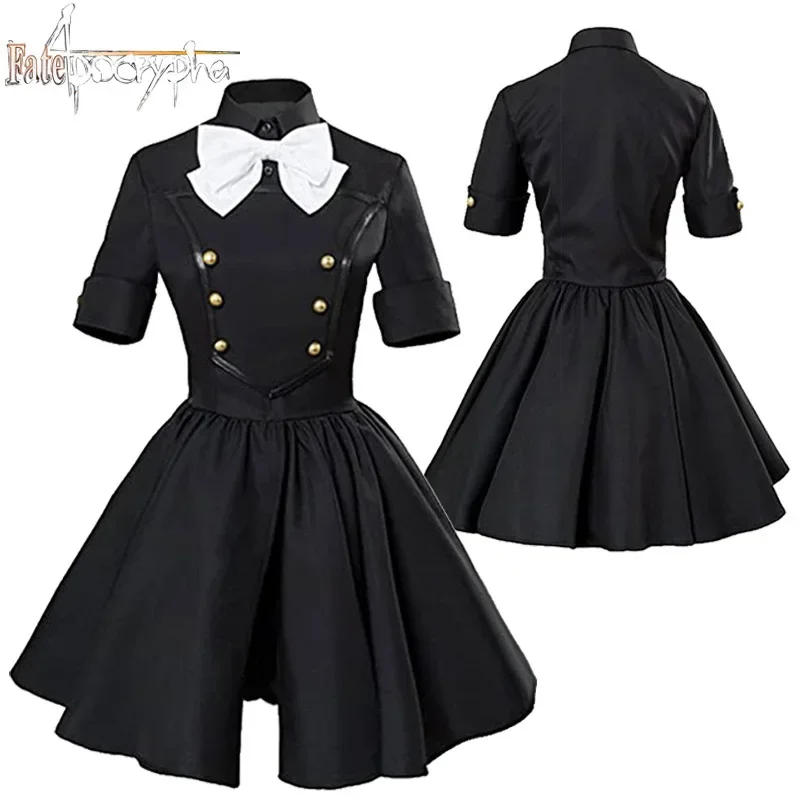 Anime Fate Apocrypha Astolfo Black Dress Cosplay Costume Woman Everyday Skirt Dress Party Halloween Costume