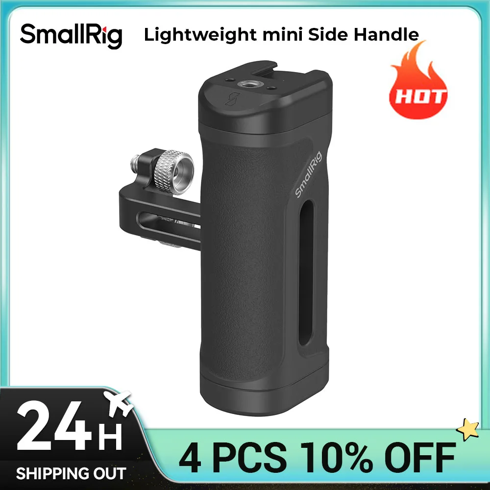 Smallrig mini alça lateral leve, especial para câmeras de tiro móvel, compatibilidade aérea, apenas 116g pode carregar 5kg 4755