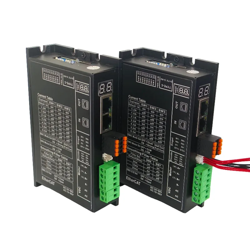 SUMTOR Ethercat Bus Control Digital Nema 34 6.5A Communication Stepper Driver للروبوتات
