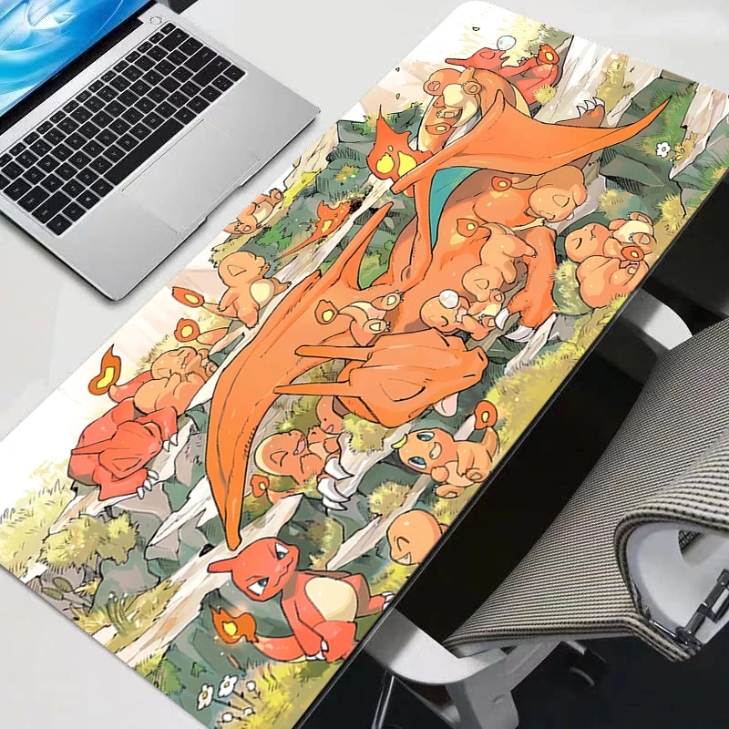 Pokemon Pikachu Mouse Pad rubber table Large Gamer xxl Desk mat Computer keyboard gaming accessories carpet mousepad