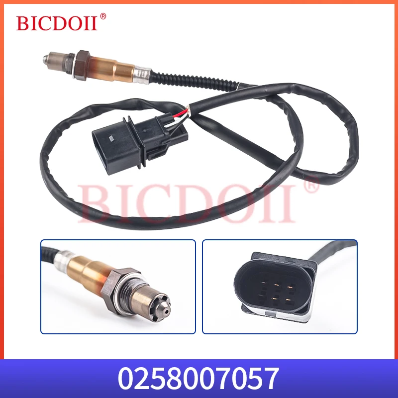 

LSU4.9 Air Fuel Ratio Oxygen Sensor 0258007057 for 2001-2006 Audi A4 A8 TT Fit Volkswagen Golf Mk4 Jetta 0258007058 High Quality