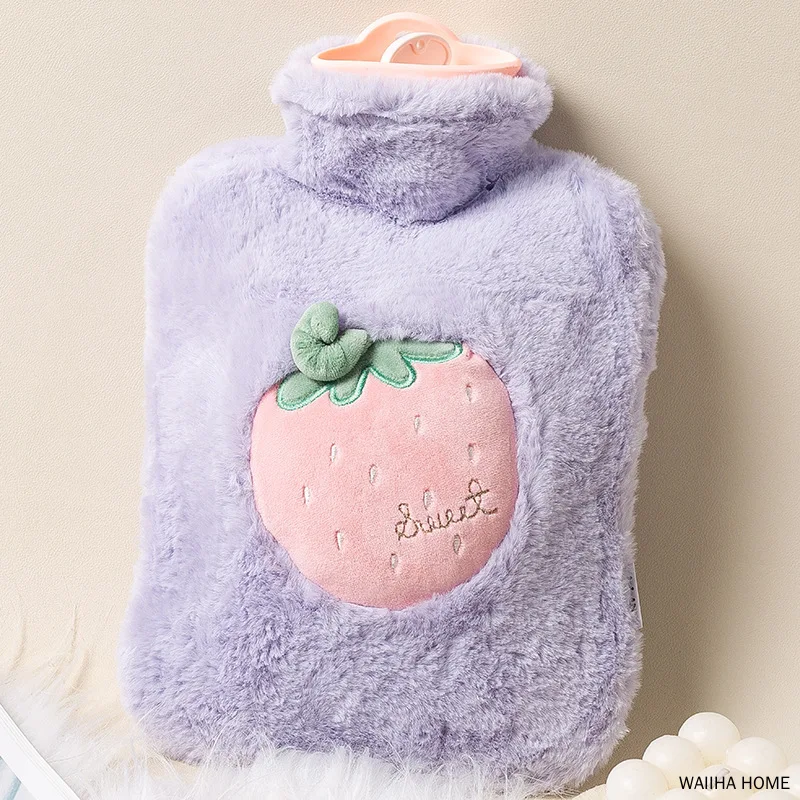 500ML Hot Water Bottles Bag Water-filling Hot-water Bag for Female Warm Belly Hands and Feet Keep Hand Warmer Hot Water Bag