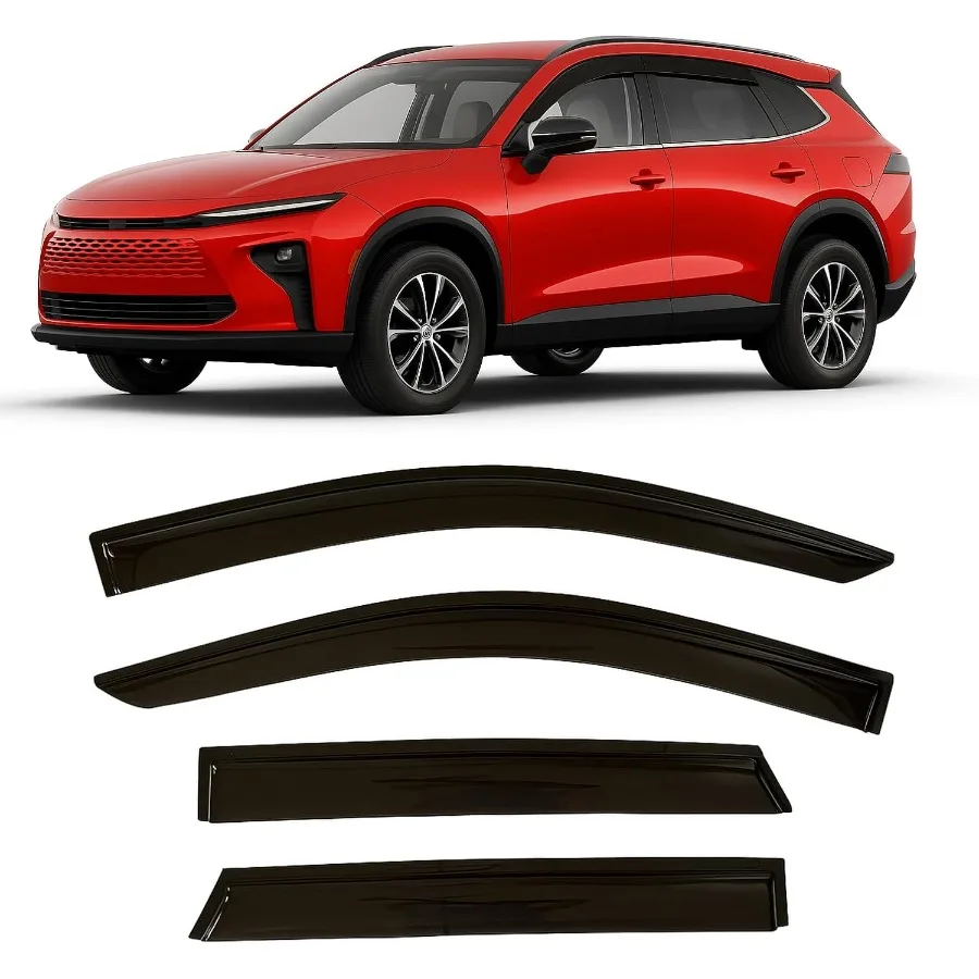 

2025 2026 защита от дождя TapeOn для Crown Signia, дефлекторы козырька бокового окна, гибридные XLE Limited, тонированные защитные козырьки для вентиляционных отверстий Enh