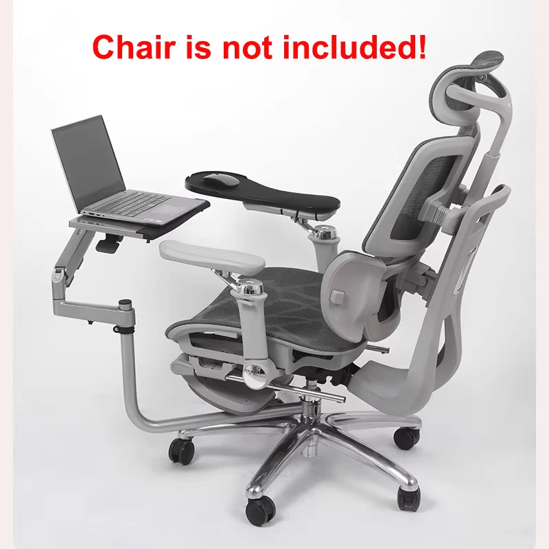 Gas Spring Arm Full Motion Chair Shaft Clamp Keyboard Support + Chair Arm Clamp Elbow Wrist Support Mouse Pad Arm Rest OK010N