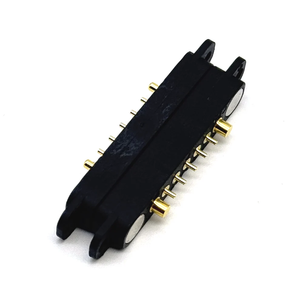1sets 5A 36V DC Magnetic Pogo Pin Connector 6Pin With Ears Waterproof Pogopin Male Female Spring Loaded DC Power Socket view 5