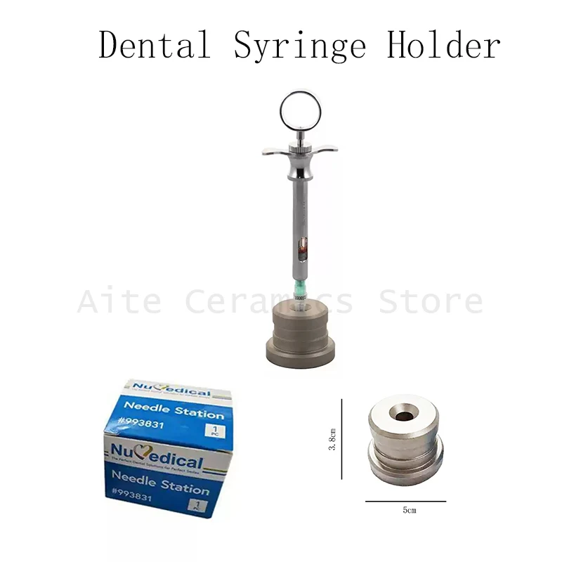 1PCS Dental Syringe Holder Stainless Steel Professional Needle Station For Dental Clinics and Dental Laboratories