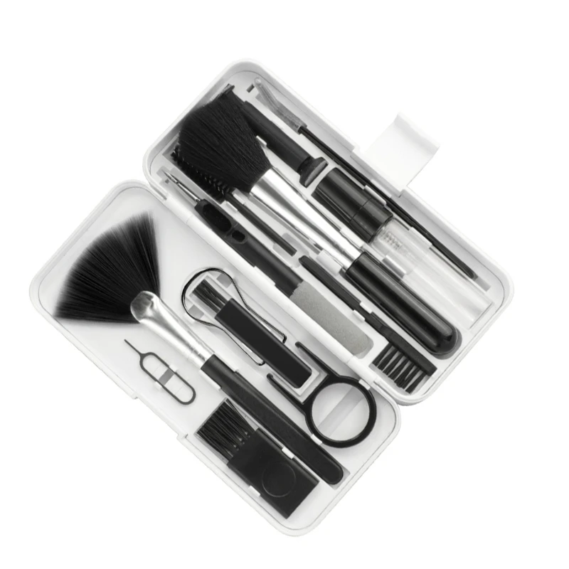 ชุดทำความสะอาด 18 in 1 สำหรับแล็ปท็อปกล้องผลิตภัณฑ์ดิจิตอลพร้อมตัวดึงปุ่มกด