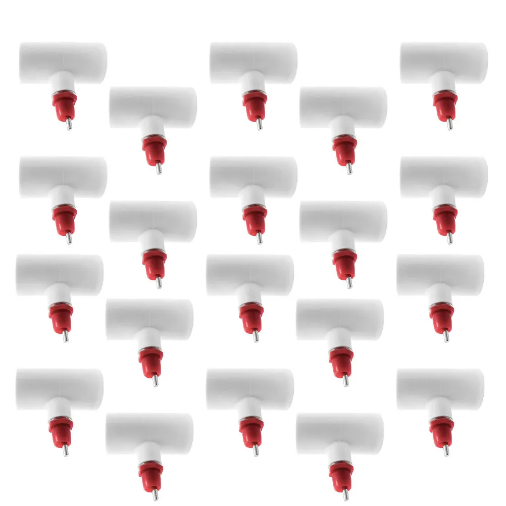 

20 Pcs Automatic Drinking Fountain Chicken Accessories Waterer Autodrinker Watering Nipple