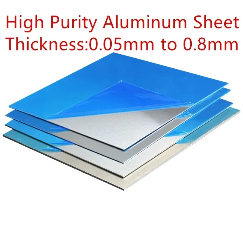 99.9% Pure Aluminum Foil, High Purity Al Sheet 0.05-0.5mm Thick for Scientific Research, Lab Experiment & Wafer Test