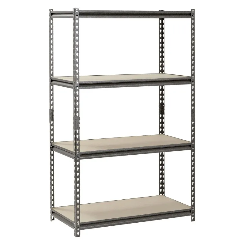 

Muscle Rack 36"W x 18"D x 60"H 4-Shelf Steel Freestanding Shelves; 500 lbs. Capacity per Shelf; Silver