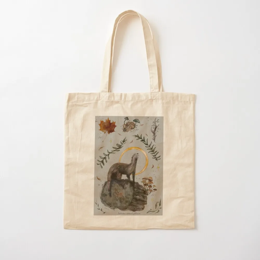 Otter and her treasures Tote Bag custom tote bag tote bag men's great shopping