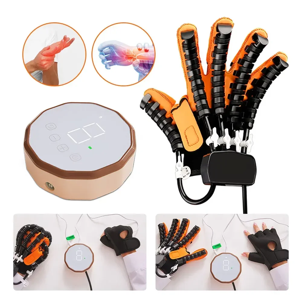 

Intelligent Massage Gloves Robot Rehabilitation Gloves for Stroke Hemiplegia Hand Function Recovery Finger Trainer Hand Exercise