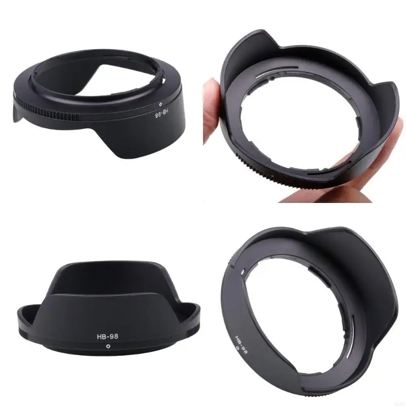 J1HC Black HB-98 Lens Hood for Z-24-50mm f/4-6.3 Len Shade for Quality Pictures Hackproof Lens تحل محل Hood Z5 Z50 Z6 Z7ii