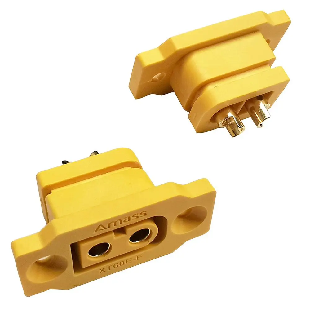 Good Quality Universal XT60 Male Connector Female Plug XT60E-F Gold-plated Connector Battery Connection Adapter With Fixed Seat