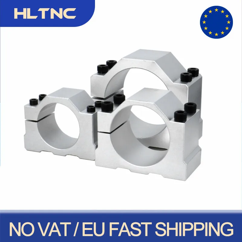 EU Shipped Aluminium CNC Spindle Clamp Holder Inner Diameter 52mm 65mm 80mm Z Axis Router Mount Bracket 800W 1.5KW 2.2KW Spindle