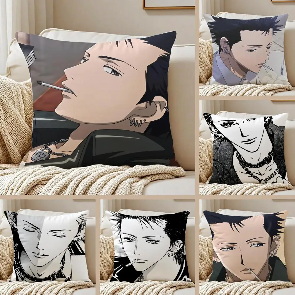 

1PC Anime NANA Pillow Case Silky Elegant Comfort Sofa Bed Invisible Zipper
