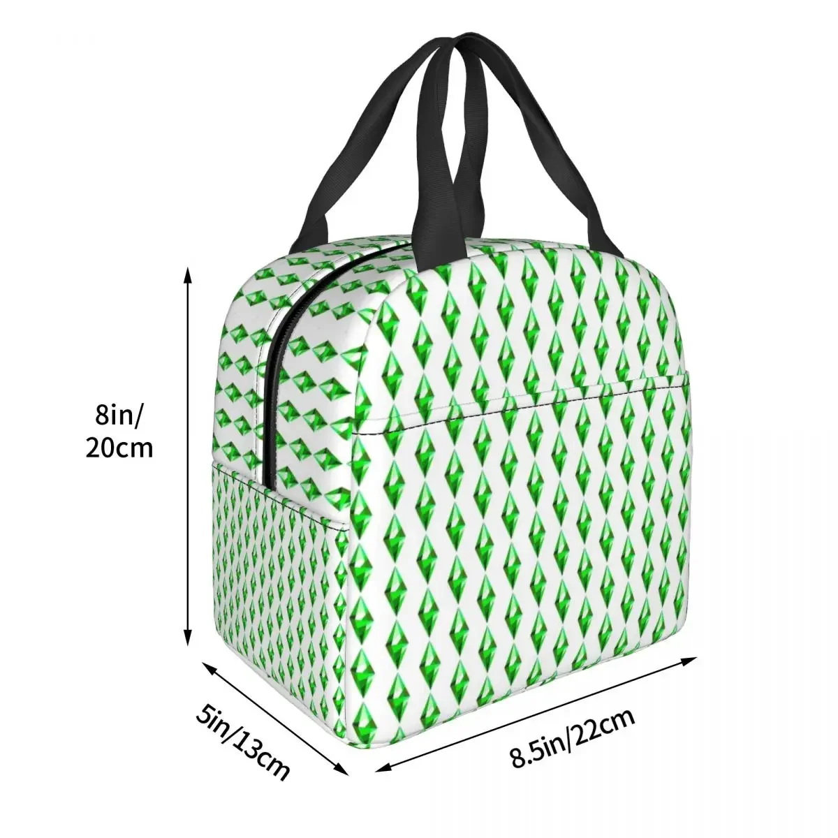 The Sims 4 Plumbob Lunch Bags Bento Box Waterproof Lunch Tote Resuable Picnic Bags Cooler Thermal Bag for Woman Children School