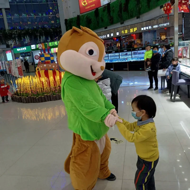 Cosplay Alvin And The Chipmunks Tamias Mascot Costume Advertising ceremony Fancy Dress Party Animal carnival perform props