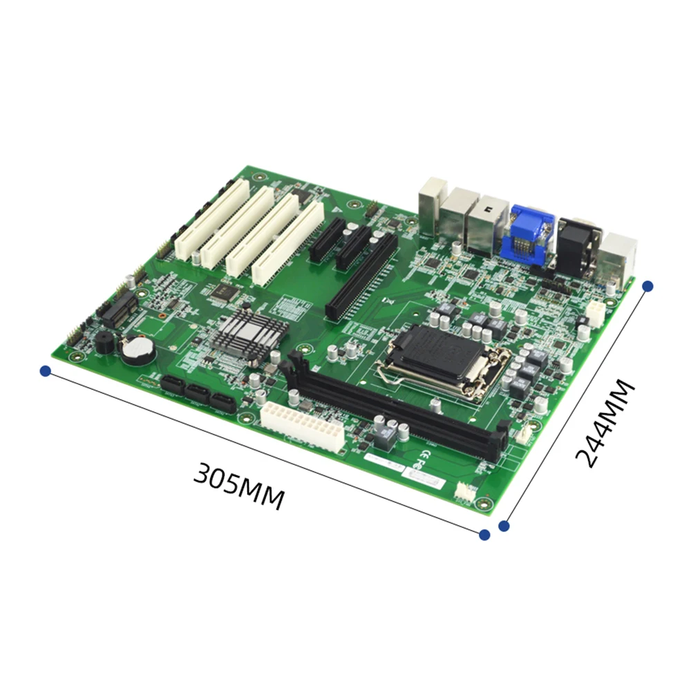 اللوحة الأم الصناعية الصغيرة ITX 17x17 سنتيمتر DDR5 4 * i226 2.5GBps LAN M.2 NVMe 6 x SATA DP HD منخفضة الطاقة