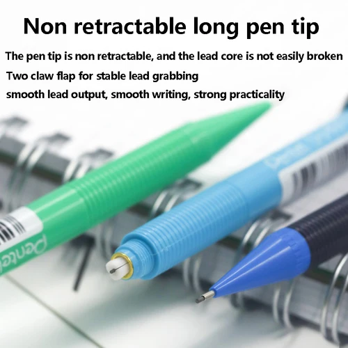 Imagen 2 del producto Lápiz mecánico Pentel japonés, 0,5/0,7/0,9mm, dibujo, suministros escolares y de oficina, papelería A125 127 129, accesorios escolares