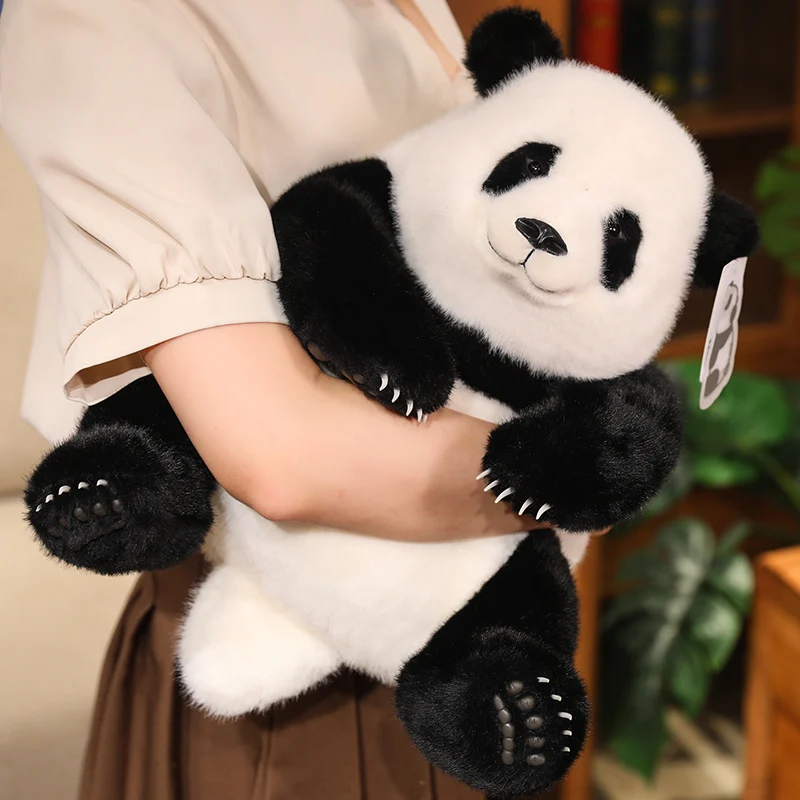 33cm Simulation Real Life Star Riesen Panda Huahua Plüschtiere Puppe niedlichen Stofftiere weichen Bären Panda Spielzeug für Kinder Geburtstags geschenk