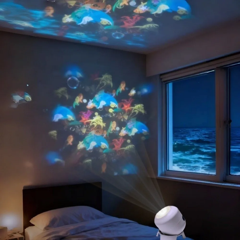 USB بالطاقة عيد الميلاد العارض ندفة الثلج أنماط واضحة عيد الميلاد LED ضوء الليل قابل للتعديل سطوع عالية جو مصباح