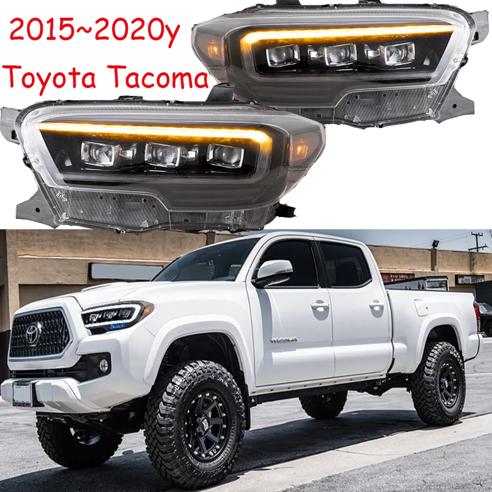 

2015~2020y car bupmer head light for Tacoma headlight car accessories All in LED fog for Tacoma headlamp