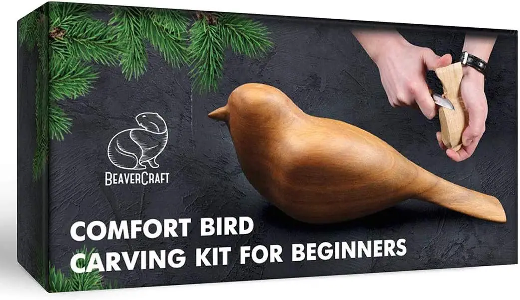 

Wood Carving Kit Comfort Bird DIY Kits for Adults Hobbies Whittling Knife Kit for Beginners & Kids