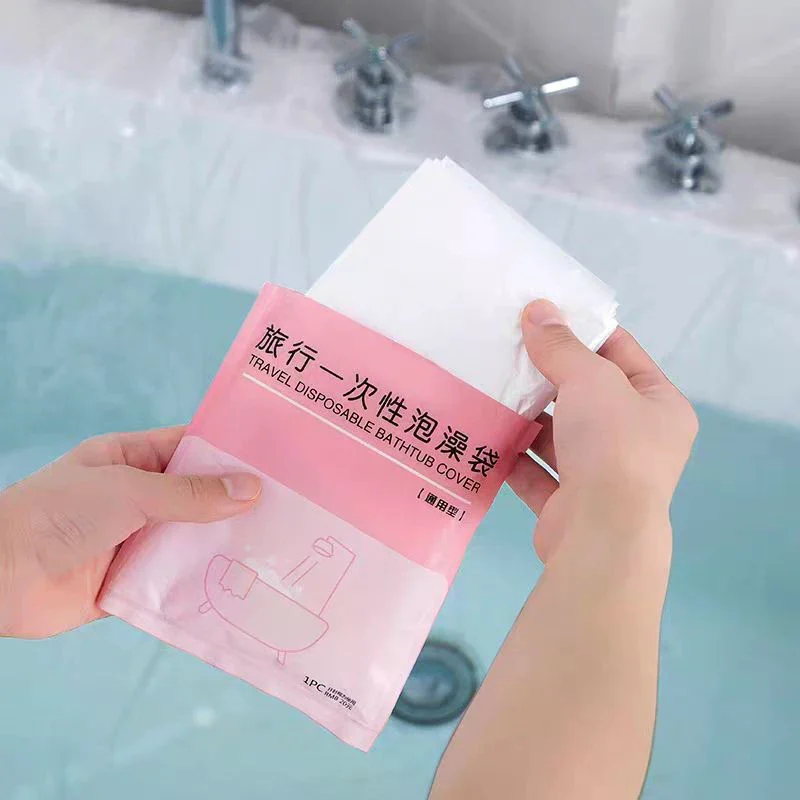 

10 шт. одноразовый чехол для ванны, портативный вкладыш для ванны, большой салон, дома, путешествия, отель, чистка, защита от грязи, защита от грязи