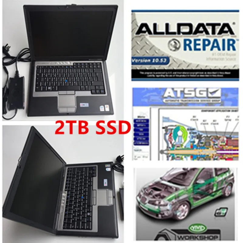 

alldata 10.53 auto repair software mit+atsg+elllssa+vivid installed well in d630 laptop ssd ready to work for car and truck