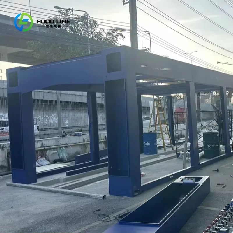Customized Electric Tunnel Car Wash Machine Automatic Unattended High Pressure Stainless Steel Connected