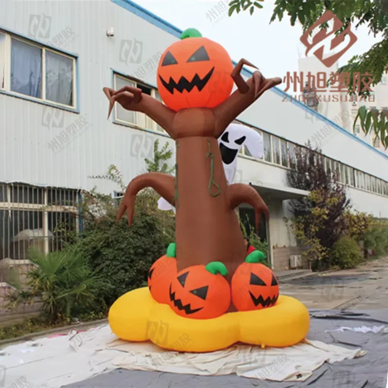 

Halloween inflatable pumpkin tree with blower outdoor scene theme decorative props