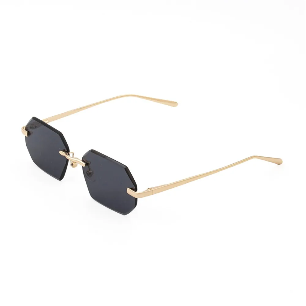 

UV Protection Multicolor Sun Glasses Lightweight Vintage Frameless Sunglasses Vision Care Fashion Men UV400 Eyewear Selfie