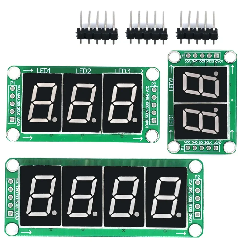 Módulo de pantalla LED multi dígitos 74HC595: unidad estática, tubo de 7 segmentos de 2/3/4 dígitos para proyectos Arduino/MCU (IC original)
